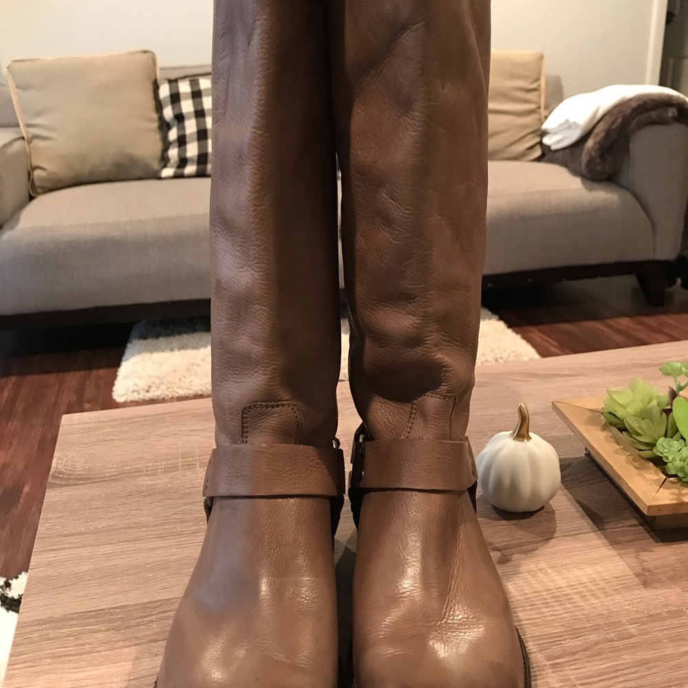 Frye Grey Ridding Boots 8.5 - Picture 3 of 8